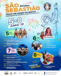 Cartaz Festa em honra de São Sebastião 2026 - Águeda