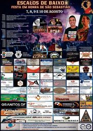 Cartaz Festa em honra de São Sebastião 2026 - Escalos de Baixo