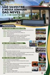 Cartaz Festa em honra de São Silvestre e Nossa Senhora das Neves 2026 - Dem