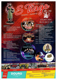 Cartaz Festa em Honra de São Tiago 2024 - Amarante