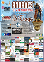 Cartaz Festa em Honra de São Tiago 2024 - Andrães