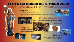 Cartaz Festa em Honra de São Tiago 2024 - Carreira