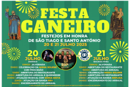 Cartaz Festa em Honra de São Tiago 2025 - Caneiro