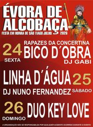Cartaz Festa em honra de São Tiago 2026 - Évora de Alcobaça