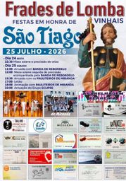 Cartaz Festa em honra de São Tiago 2026 - Frades de Lomba