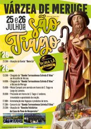 Cartaz Festa em honra de São Tiago 2026 - Várzea de Meruge