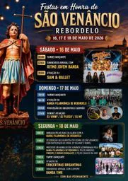Cartaz Festa em honra de São Venâncio 2026 - Rebordelo