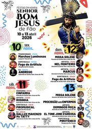 Cartaz Festa em honra de Senhor Bom Jesus 2026 - Fão