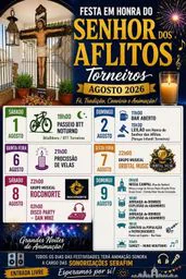 Cartaz Festa em honra de Senhor dos Aflitos 2026 - Torneiros
