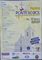 Cartaz Festa em honra de Senhor Jesus dos Aflitos 2026 - Ponte do Rol