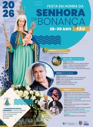 Cartaz Festa em honra de Senhora da Bonança 2026 - Fão