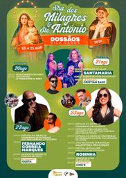 Cartaz Festa em honra de Sra. dos Milagres & Sto. António 2026 - Dossãos