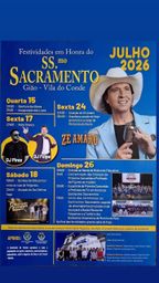 Cartaz Festa em honra de SS.mo Sacramento 2026 - Gião
