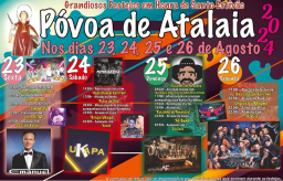 Cartaz Festa em honra de St. Estêvão 2024 - Póvoa de Atalaia 