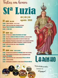 Cartaz Festa em honra de Sta Luzia 2026 - Larinho