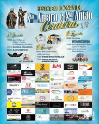 Cartaz Festa em honra de Sto. Amaro e Sto. Antão 2026 - Cerdeira