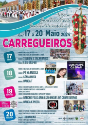 Cartaz Festa em Honra do Divino Espirito Santo 2024 - Carregueiros