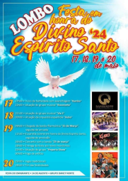 Cartaz Festa em Honra do Divino Espirito Santo 2024 - Lombo