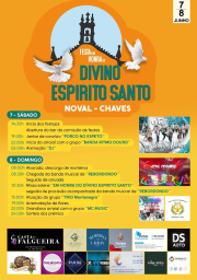Cartaz Festa em Honra do Divino Espirito Santo 2025 - Chaves