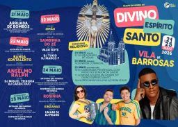 Cartaz Festa em honra do Divino Espírito Santo 2026 - Vila de Barrosas