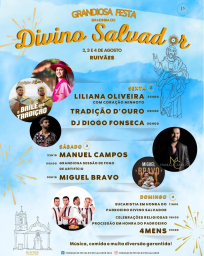 Cartaz Festa em Honra do Divino Salvador 2024 - Ruivães