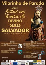 Cartaz Festa em honra do Divino São Salvador 2026 - Vilarinho de Parada