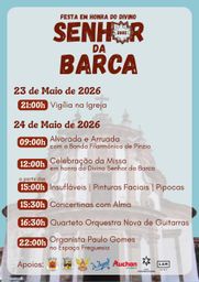 Cartaz Festa em honra do Divino Senhor da Barca 2026 - Almeida