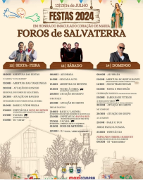 Cartaz Festa em Honra do Imaculado Coração de Maria 2024 - Foros de Salvaterra