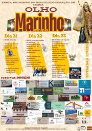 Cartaz Festa em honra do Imaculado Coração de Maria 2026 - Olho Marinho