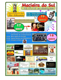 Cartaz Festa em Honra do Mártir de São Sebastião 2024 - Macieira do Sul