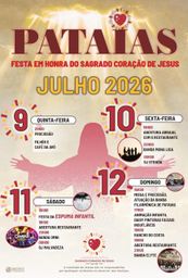 Cartaz Festa em honra do Sagrado Coração de Jesus 2026 - Pataias