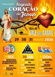 Cartaz Festa em honra do Sagrado Coração de Jesus 2026 - Vale das Casas