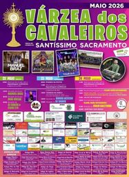 Cartaz Festa em honra do Santíssimo Sacramento 2026 - Várzea dos Cavaleiros
