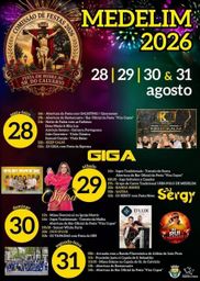 Cartaz Festa em honra do Sr. do Calvário 2026 - Medelim