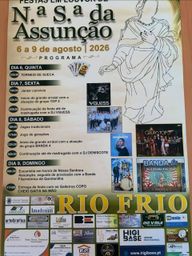 Cartaz Festa em louvor de Nossa Senhora da Assunção 2026 - Rio Frio