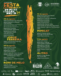 Cartaz Festa Gastronómica do Peixe Espada Preto 2024 - Câmara de Lobos