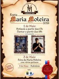 Cartaz Festa Maria Moleira 2026 - Vila Moreira