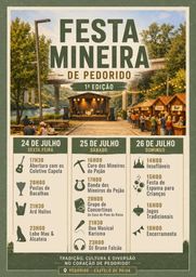 Cartaz Festa Mineira 2026 - Pedorido