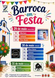 Cartaz Festa Popular 2026 - Barroca