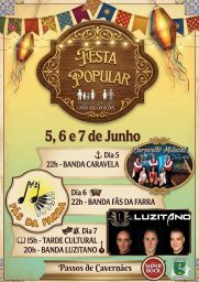 Cartaz Festa Popular 2026 - Passos de Cavernães