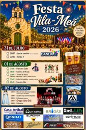 Cartaz Festa Popular 2026 - Vila-Meã
