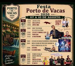 Cartaz Festa Porto de Vacas 2026 - Porto de Vacas