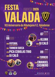 Cartaz Festa Valada 2026 - Valada