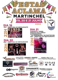 Cartaz Festas ACLAMA 2024 - Martinchel
