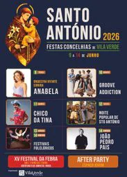 Cartaz Festas Concelhias de Santo António 2026 - Vila Verde