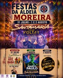 Cartaz Festas da Aldeia 2026 - Moreira