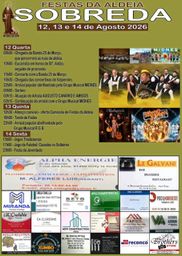 Cartaz Festas da Aldeia 2026 - Sobreira