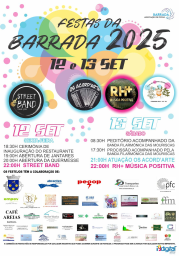 Cartaz Festas da Barrada 2025 - Abrantes