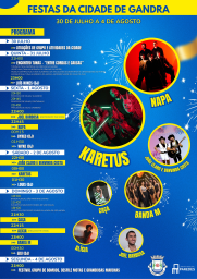 Cartaz Festas da Cidade 2025 - Gandra