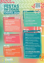 Cartaz Festas da Cidade 2026 - Chaves